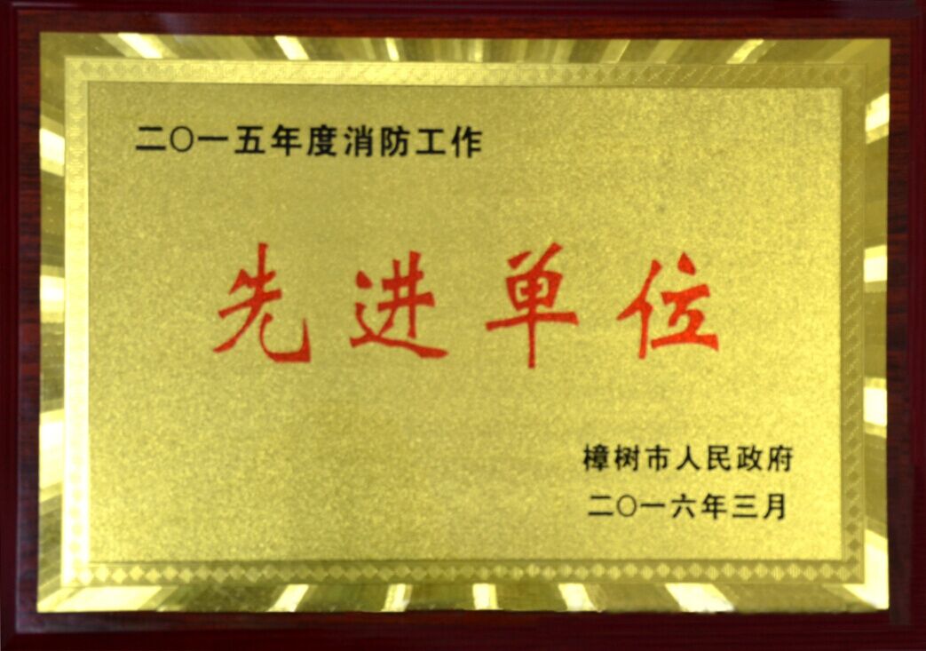 我司榮獲樟樹市“2015年度消防工作先進(jìn)單位”榮譽(yù)稱號